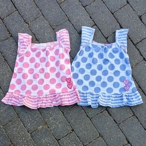 Naartjie Sleeveless Polka Dot Swing Tops Bundle, 3yrs